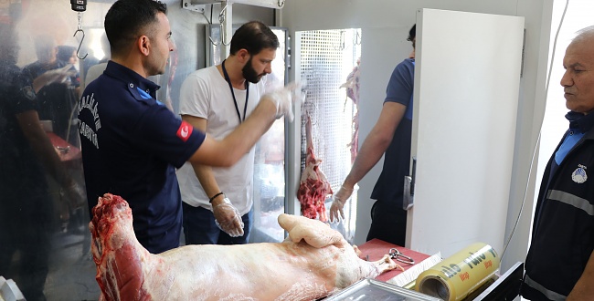 Urfa'da Zabıta Operasyonu! 1 ton 250 kilo bozuk et ele geçirildi