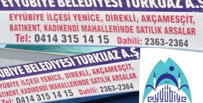 Eyyübiye Belediyesi arsa satacak