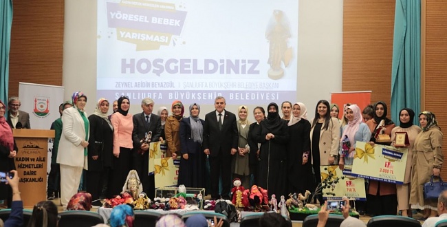 Yöresel folklorik bez bebekler Şanlıurfa'da yarıştı