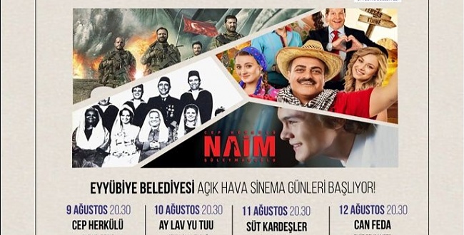 Eyyübiye’de Açık Hava Sinema Günleri Başlıyor