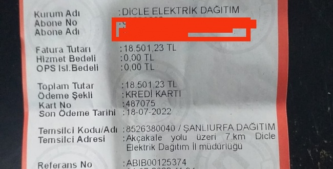 Bakkal Esnafından elektrik faturası isyani