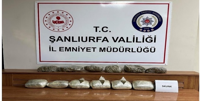 Şanlıurfa'da uyuşturucu operasyonu: 2 gözaltı