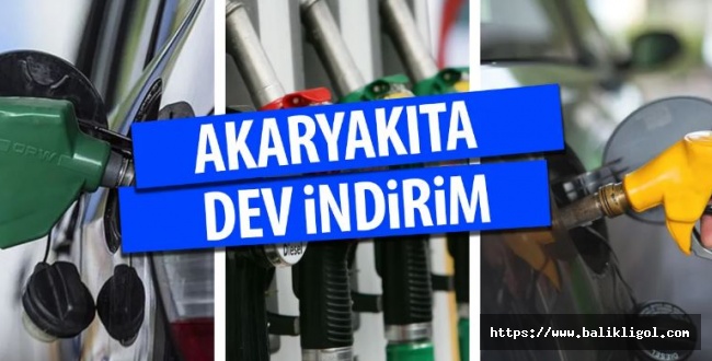 Bu geceden itibaren geçerli! Akaryakıta dev indirim geliyor