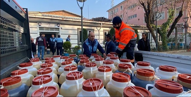 3 ton sahte pekmeze ele geçirildi