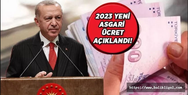 Son Dakika Haberi! 2023 asgari ücret açıklandı!