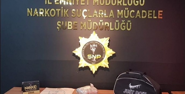 Şanlıurfa'da yolcu otobüsünde uyuşturucu ele geçirildi