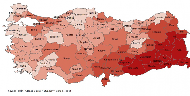 Ülkenin En Kalabalık Ev Halkı Şehri Hangisi? 2. sırada Şanlıurfa var