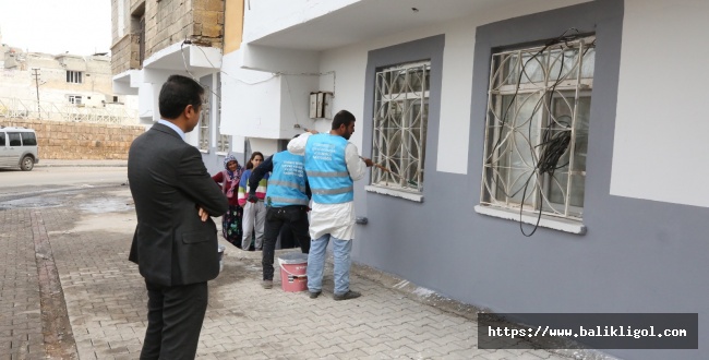 Eyyübiye’de Sel Basan Tüm Sokak ve Evler Boyanıyor