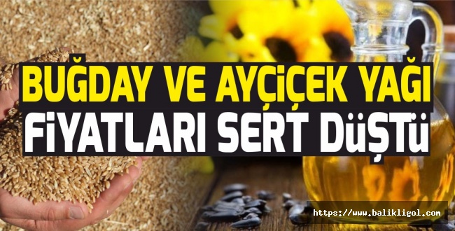 Fiyatlara nasıl yansıyacak? Ayçiçek ve Buğdayda sert düşüş yaşandı