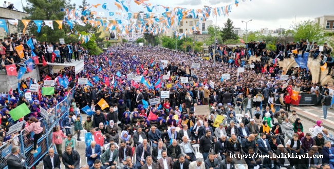 Siverek’te Binlerce Kişi Türkiye Yüzyılı İçin İçin Tek Yürek Oldu