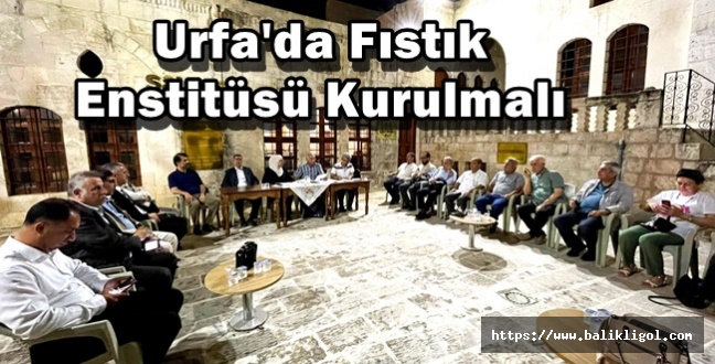 Fuat Rastgeldi: Urfa'da Fıstık Enstitüsü Kurulmalı