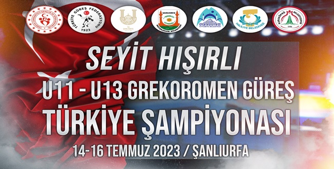 U11 – U13 Greko–Romen Güreş Türkiye Şampiyonası Şanlıurfa’da Yapılacak