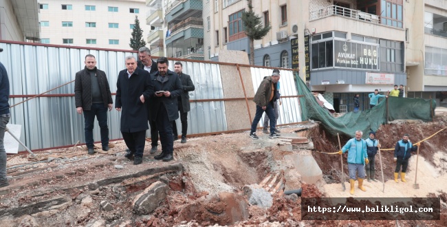 BAŞKAN BEYAZGÜL, KOLLEKTÖR HATTINDAKİ ÇALIŞMALAR TAMAMLANDI