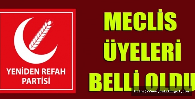 İşte Yeniden Refah Partisi Eyyubiye belediye meclis üyesi adayları