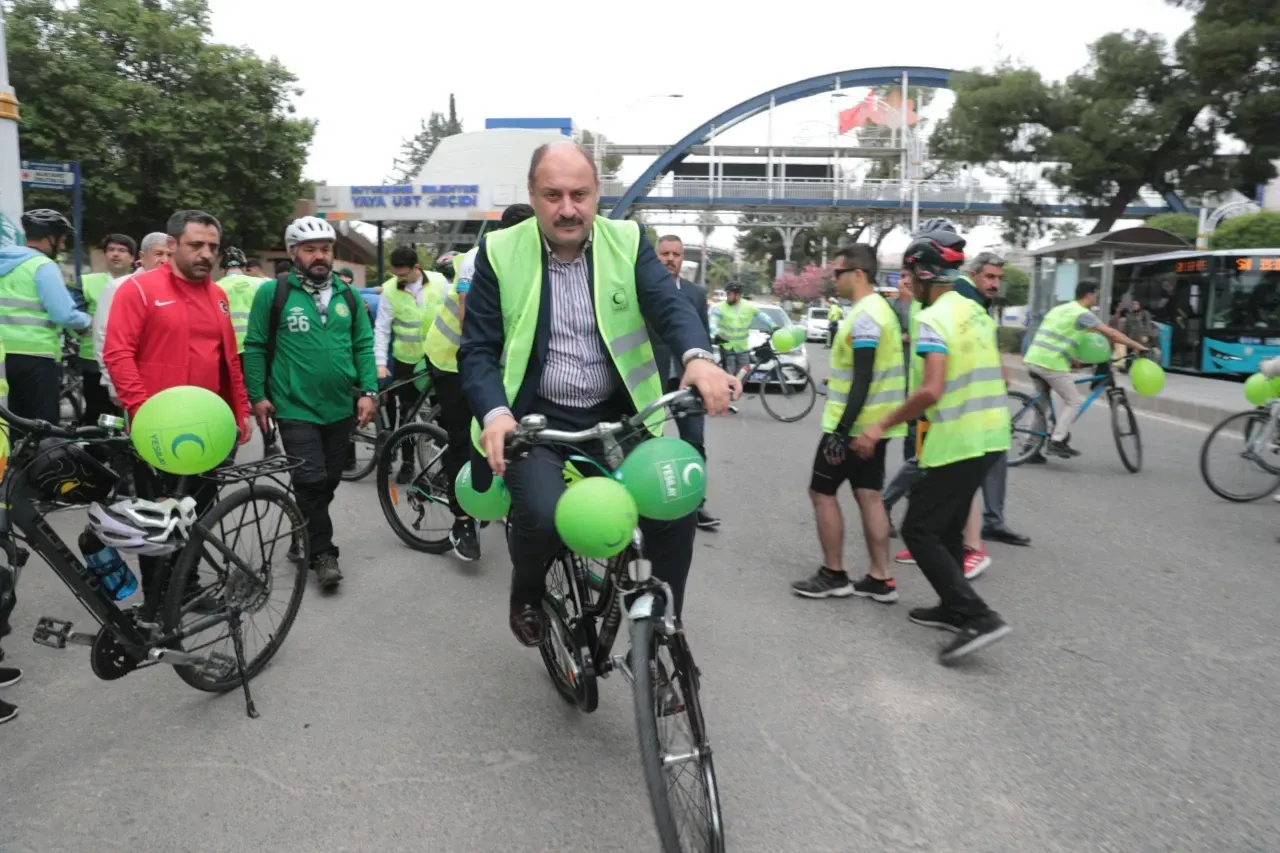 BAŞKAN GÜLPINAR FARKINDALIK İÇİN PEDAL ÇEVİRDİ