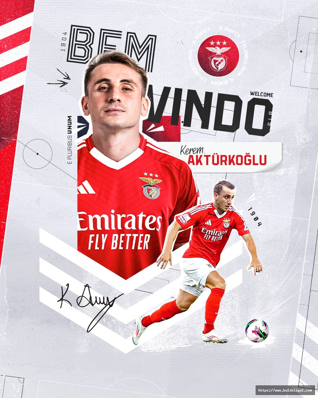 Kerem Aktürkoğlu, Benfica'ya transfer oldu