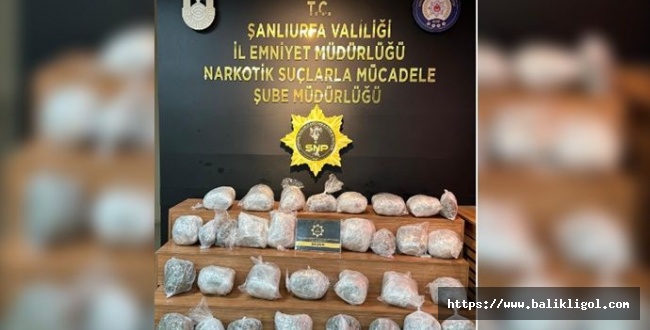 Şanlıurfa'da 23 kilo uyuşturucu ele geçirildi