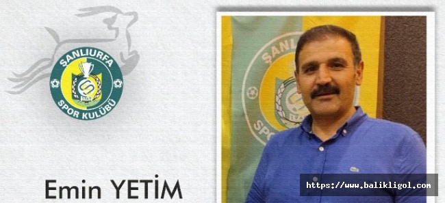 Emin Yetim'den, Şanlıurfaspor Başkanlığı açıklaması