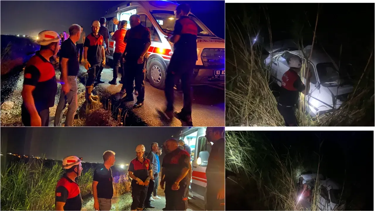 Şanlıurfa'da Otomobil Kanala Düştü: 2 Yaralı