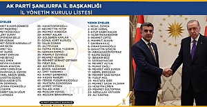 AK Parti Şanlıurfa İl Yönetimi Belli Oldu