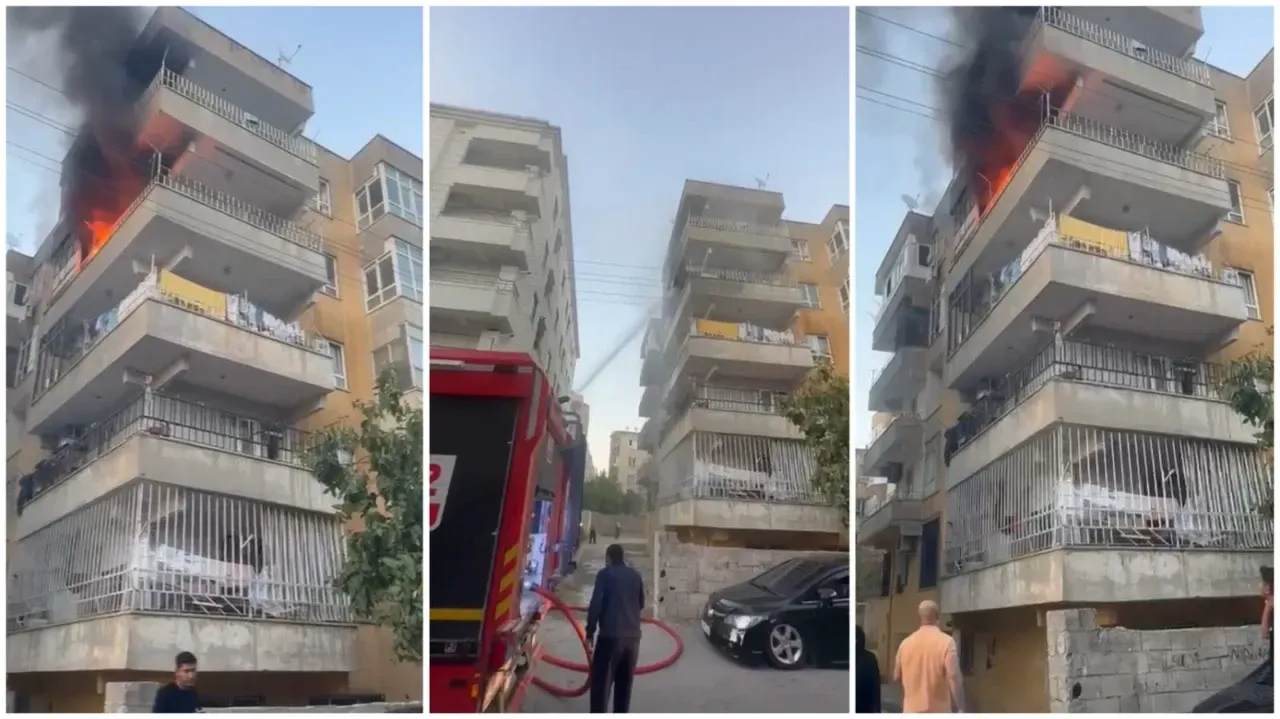 Haliliye'deki mesken yangını korkuttu