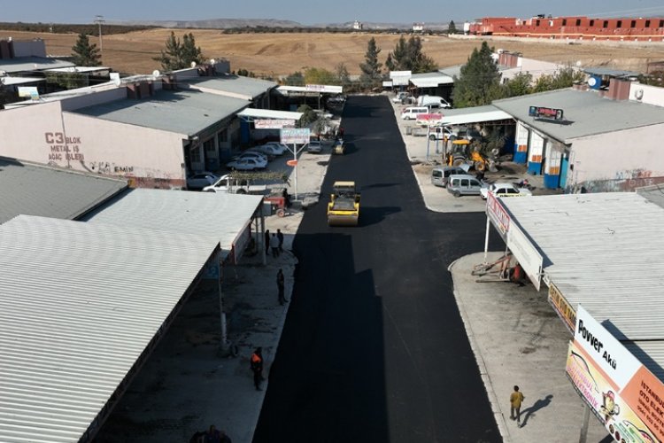 Birecik Küçük Sanayi Sitesinde Asfaltlama Çalışması