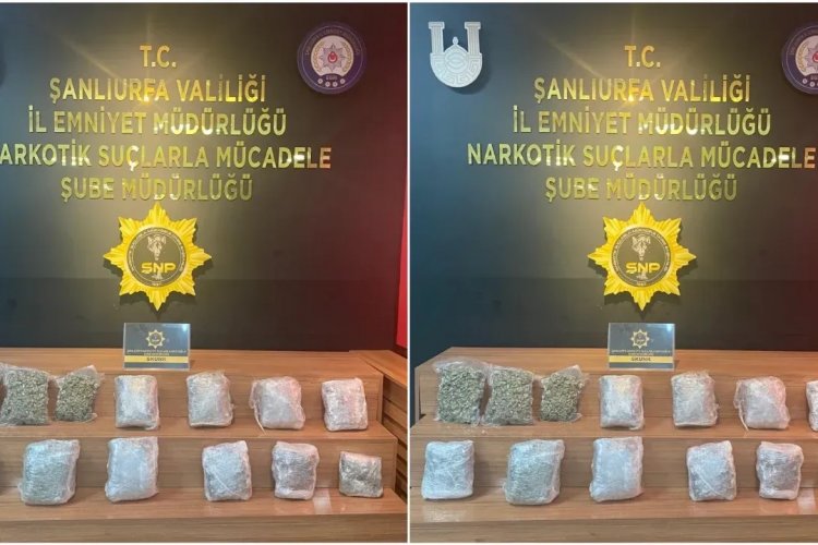 Şanlıurfa'da 11 kilo 750 gram uyuşturucu ele geçirildi