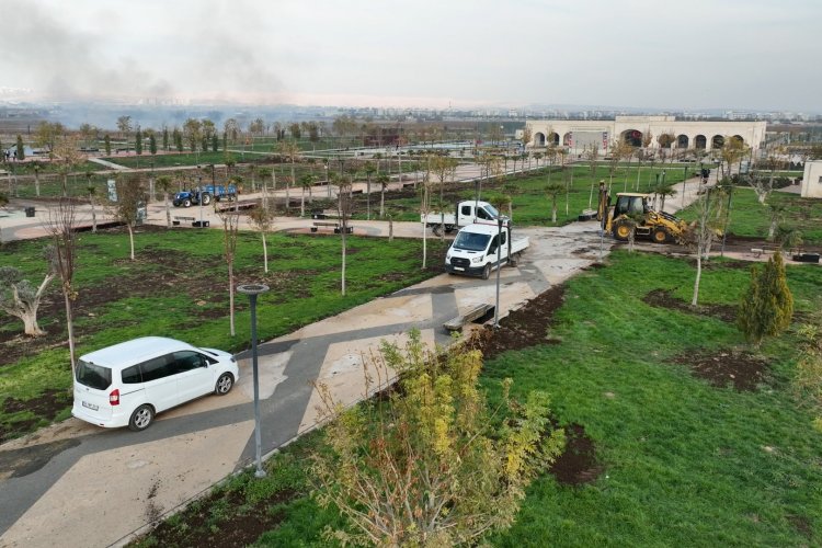 Eyyübiye Millet Bahçesi’nde Kış Bakımı