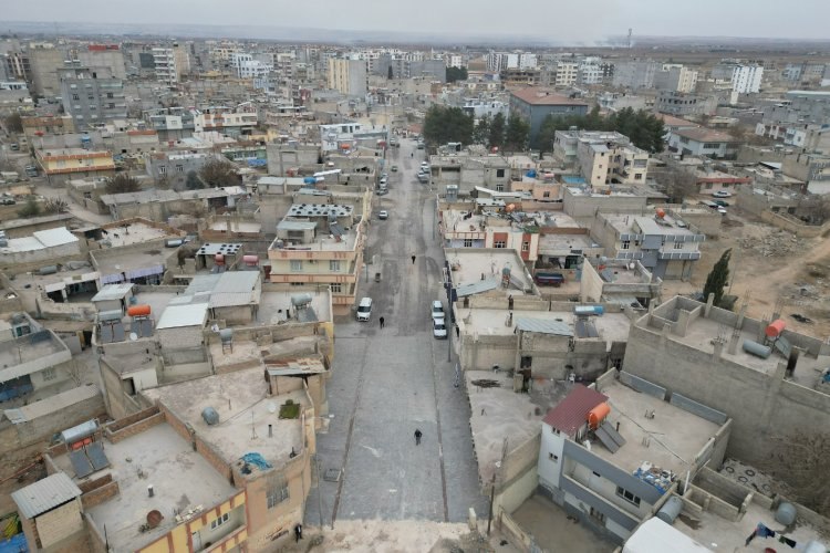 Büyükşehir Suruç’ta Üst Yapı İyileştirme Çalışmalarını Sürdürüyor