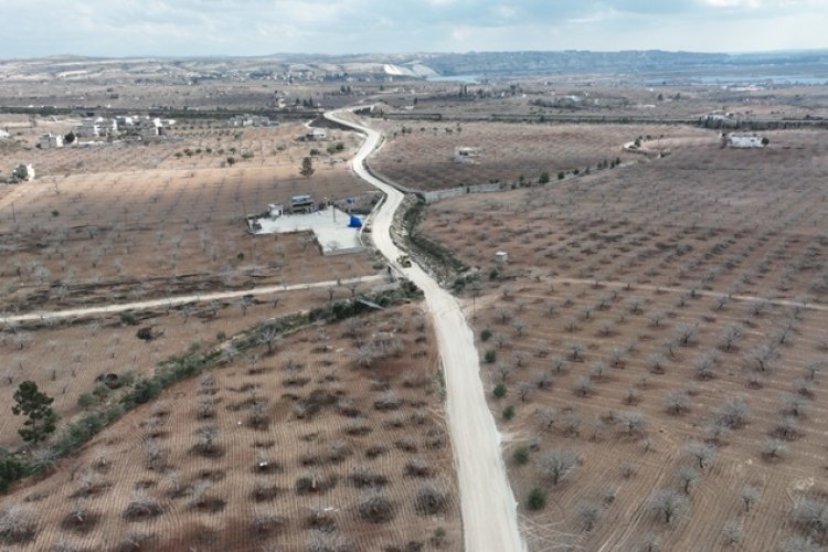 Halfeti ilçesi Dergili Çakallı yolu Büyükşehir Tarafından Yapılıyor