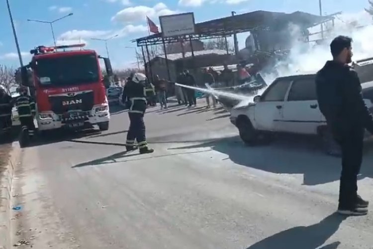 Şanlıurfa’da Araç Yangını